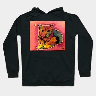 Modern Tabby Cat Hoodie